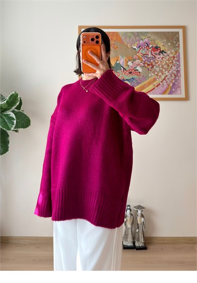 Airi Oversize Vintage Kazak Vişne Ç.