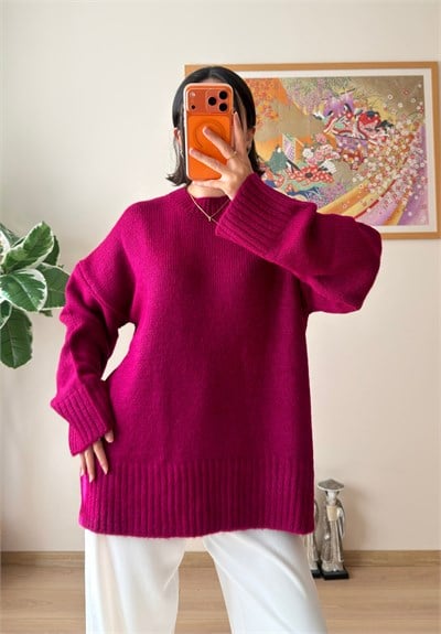 Airi Oversize Vintage Kazak Vişne Ç.