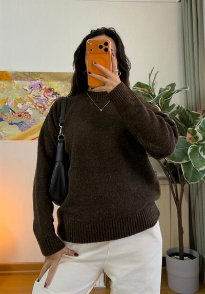 Ais Oversize Kazak Kahve