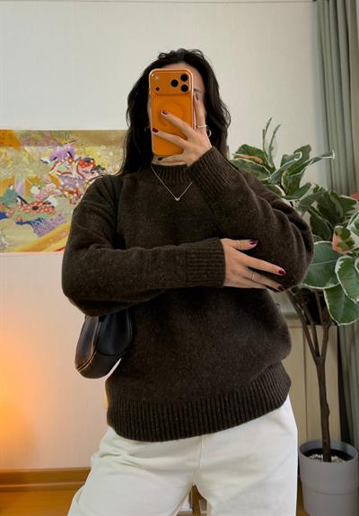 Ais Oversize Kazak Kahve