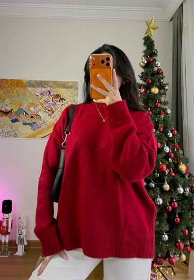 Aisna Pinterest Kazak Kırmızı