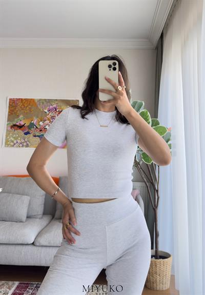 Akeno Fit Takım Gri