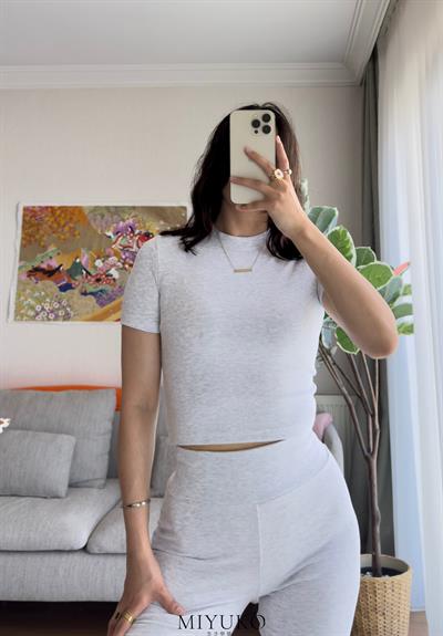 Akeno Fit Takım Gri