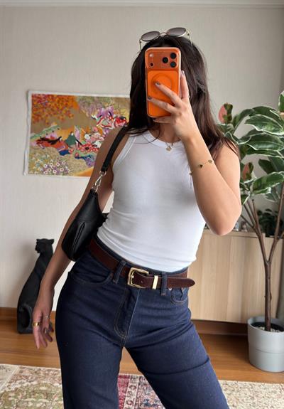Benio Halter Yaka Atlet Beyaz