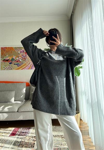 Airi Oversize Vintage Kazak Füme