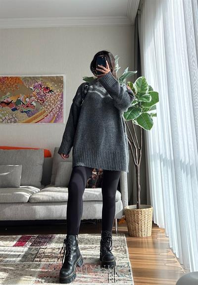 Airi Oversize Vintage Kazak Füme