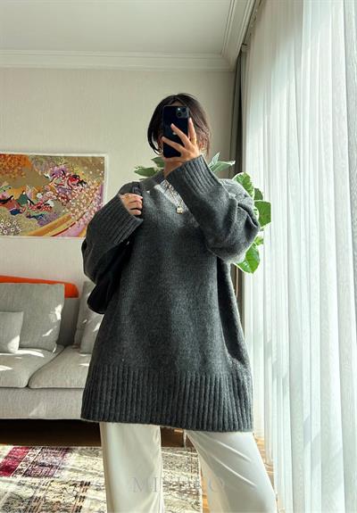 Airi Oversize Vintage Kazak Füme
