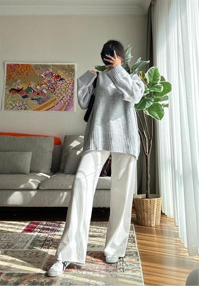 Airi Oversize Vintage Kazak Gri