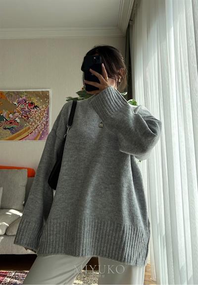 Airi Oversize Vintage Kazak Gri