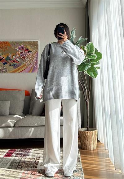 Airi Oversize Vintage Kazak Gri