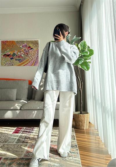 Airi Oversize Vintage Kazak Gri