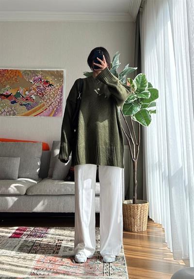Airi Oversize Vintage Kazak Haki