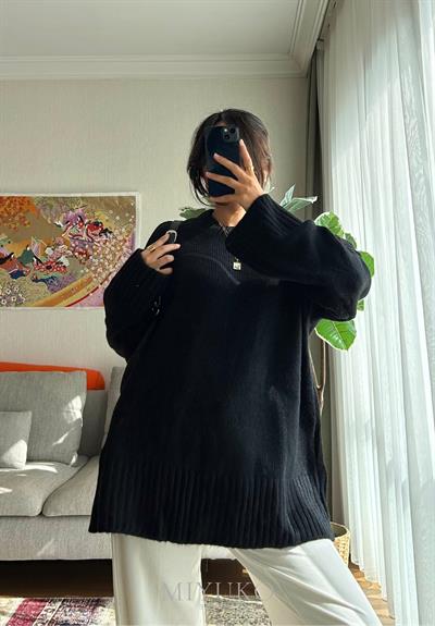 Airi Oversize Vintage Kazak Siyah