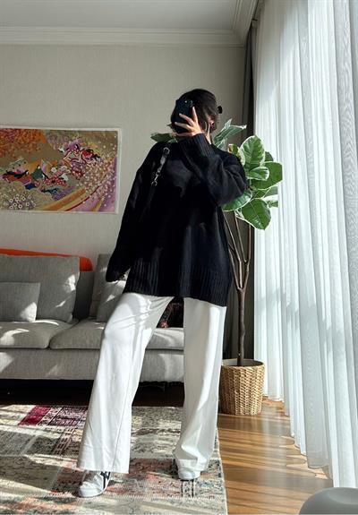 Airi Oversize Vintage Kazak Siyah