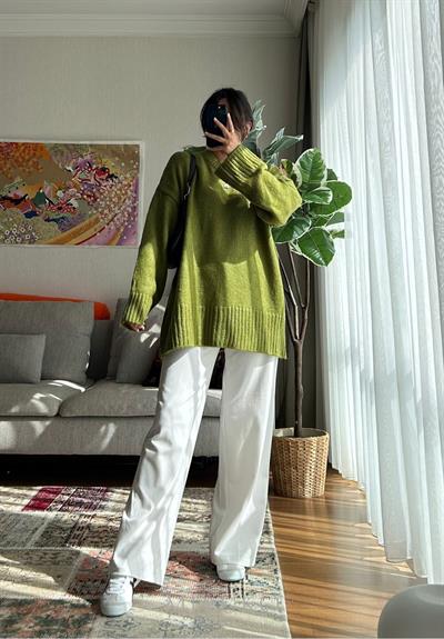 Airi Oversize Vintage Kazak Yeşil