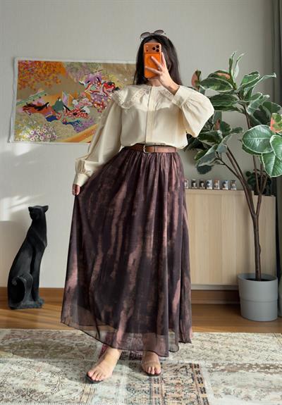 Daki Kemerli Tül Etek 