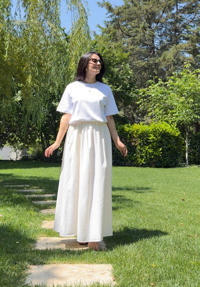 Hakama Gabardin Uzun Etek