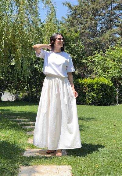Hakama Gabardin Uzun Etek