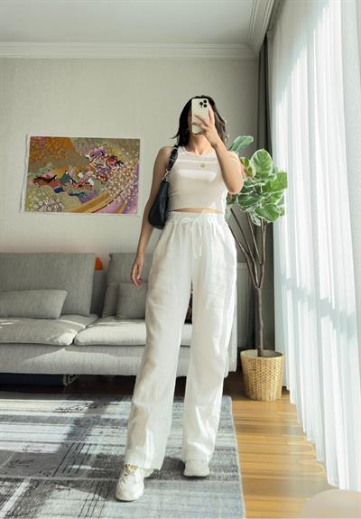 Hatsue Salaş Müslin Pantolon
