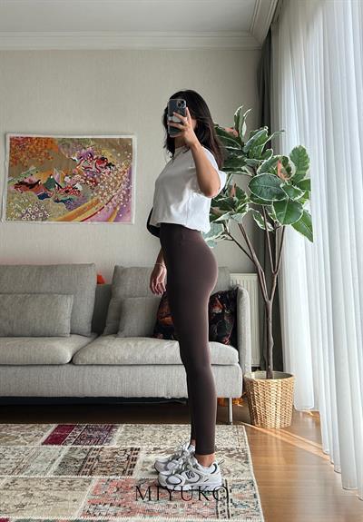Minyaka Active Tayt Koyu Kahve