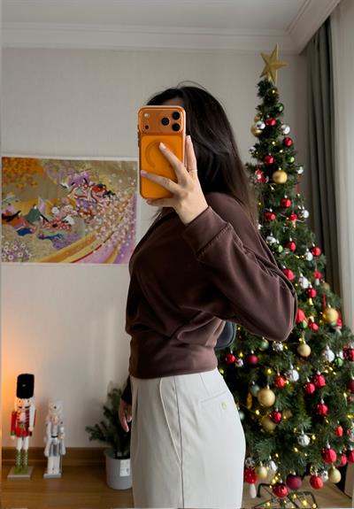 Namie Yarasa Kol Sweatshirt Kahve