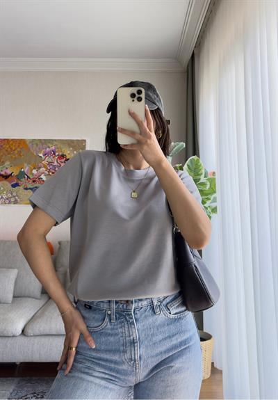 Oys Basic T-Shirt Gri