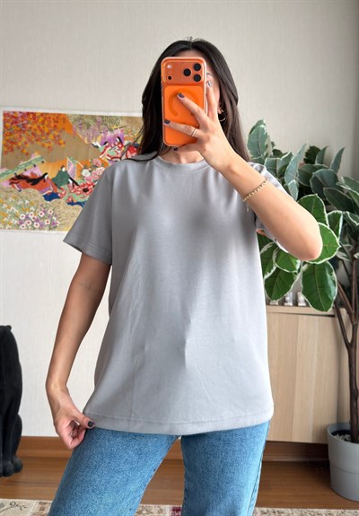 Oys Basic T-Shirt Gri