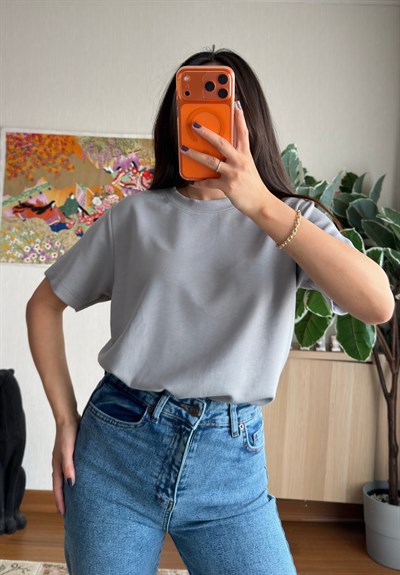 Oys Basic T-Shirt Gri