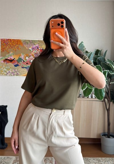Oys Basic T-Shirt Haki