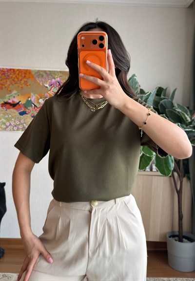 Oys Basic T-Shirt Haki