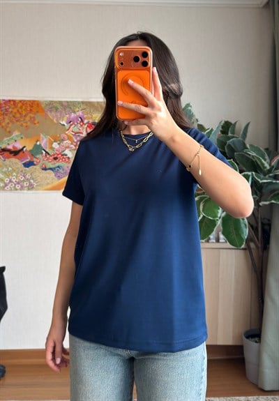 Oys Basic T-Shirt Lacivert