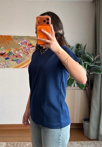 Oys Basic T-Shirt Lacivert