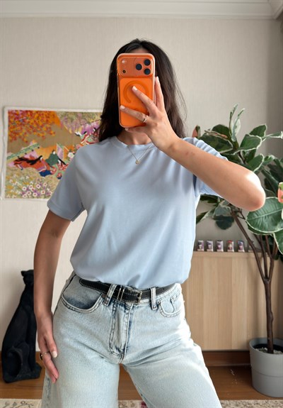 Oys Basic T-Shirt Mavi