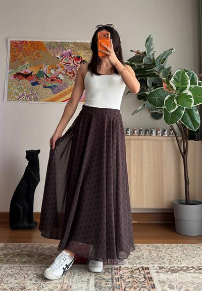 Puantiye Pinterest Etek Kahve