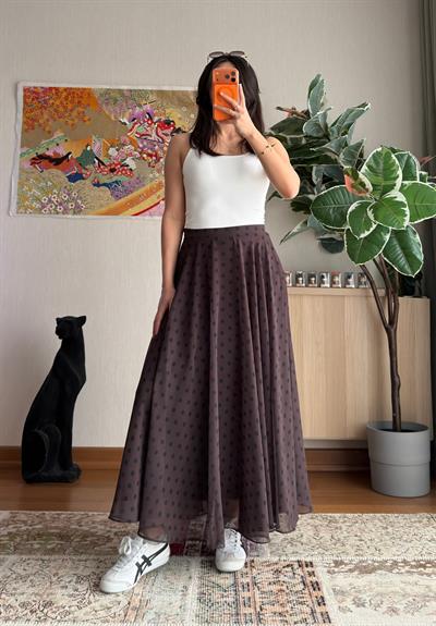 Puantiye Pinterest Etek Kahve