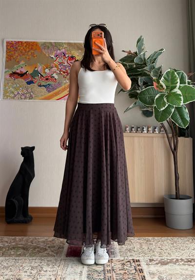 Puantiye Pinterest Etek Kahve