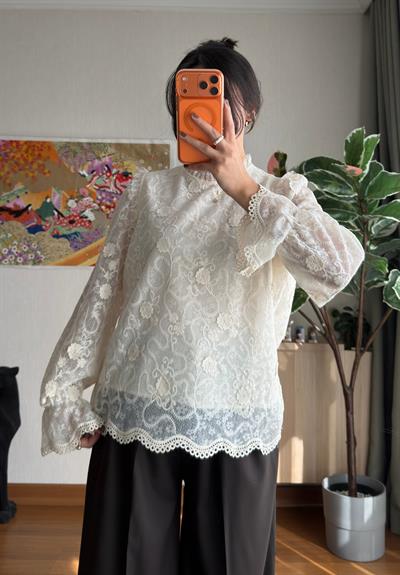 Rihaku Dantel Detaylı Bluz