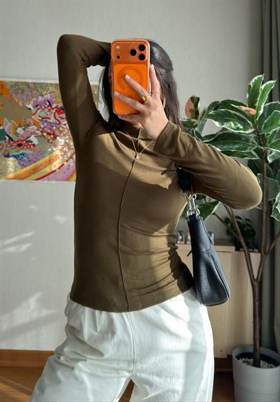 Rinmei Cimalı Bluz Haki