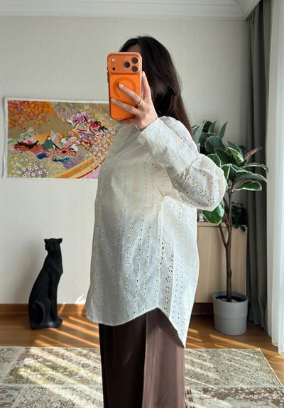 Sakie Fistolu Oversize Gömlek