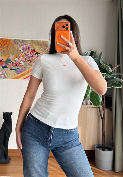 Oys Basic Fit T-Shirt Ekru