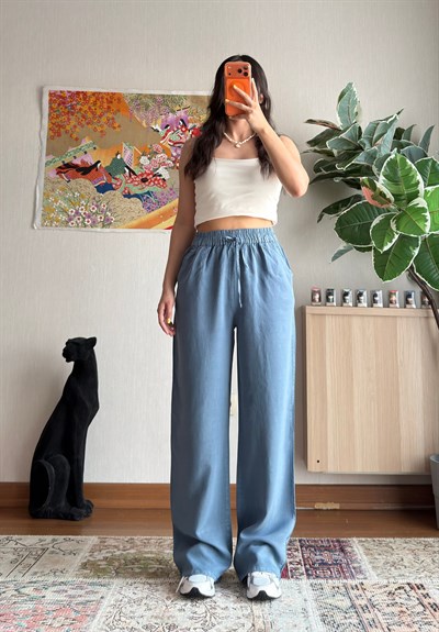 Tomoe Tensel Pantolon İndigo
