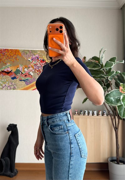 Yoko Basic Fit T-Shirt Lacivert