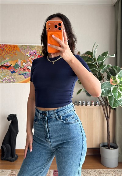 Yoko Basic Fit T-Shirt Lacivert
