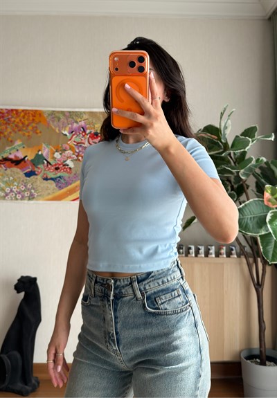 Yoko Basic Fit T-Shirt Mavi