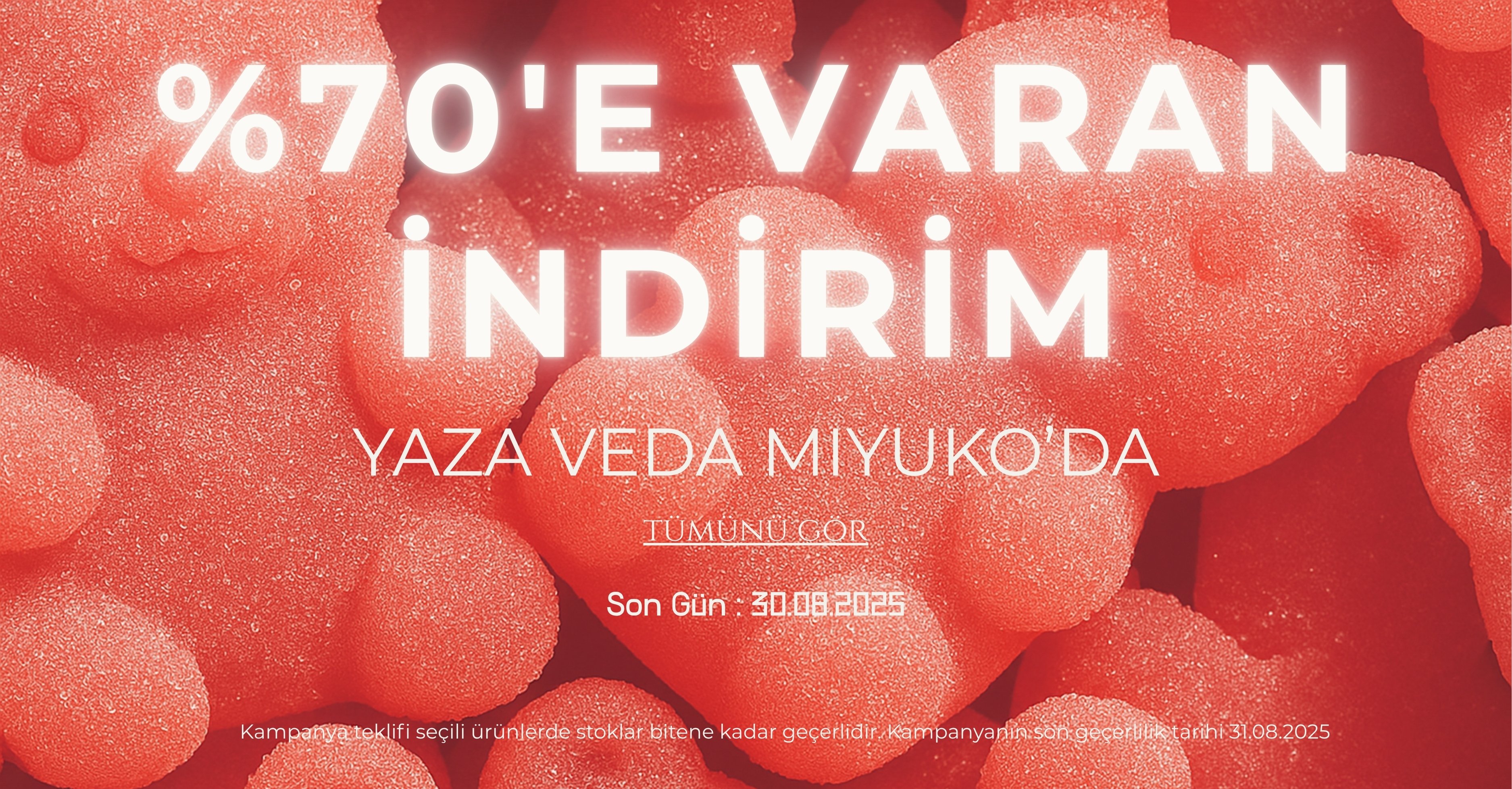 Yaza Veda İndirimi