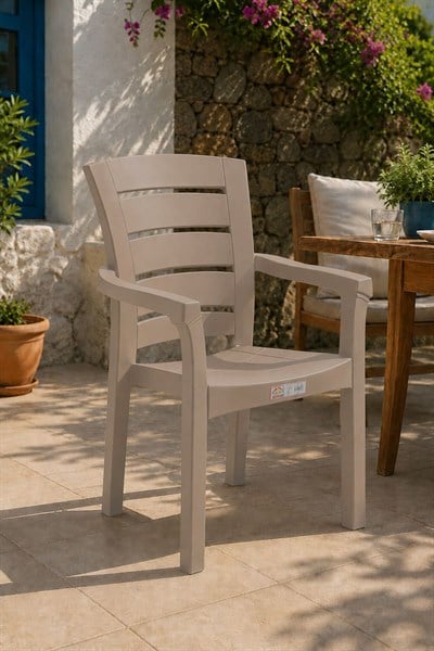 Alezy Napoli Plastik Bahçe Balkon Koltuk