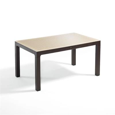 Alezy Wood Dikdörtgen Noktalı Camlı Masa 90x150cm