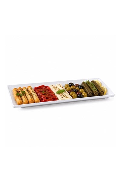 Göreme Kırılmaz Melamin 263 Dikdörtgen Servis Tabak 35x16cm