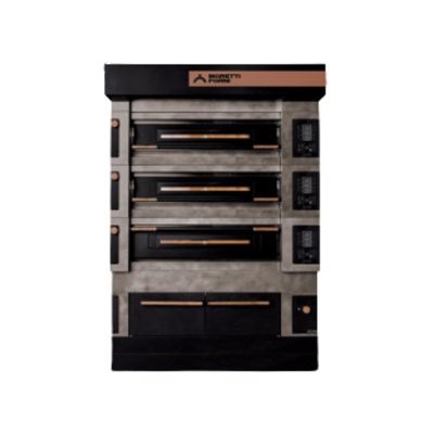 Moretti Forni S100EI-161616-P – Icon Serisi | 3x16 cm Taş Tabanlı, Buharlı, Mayalandırmalı