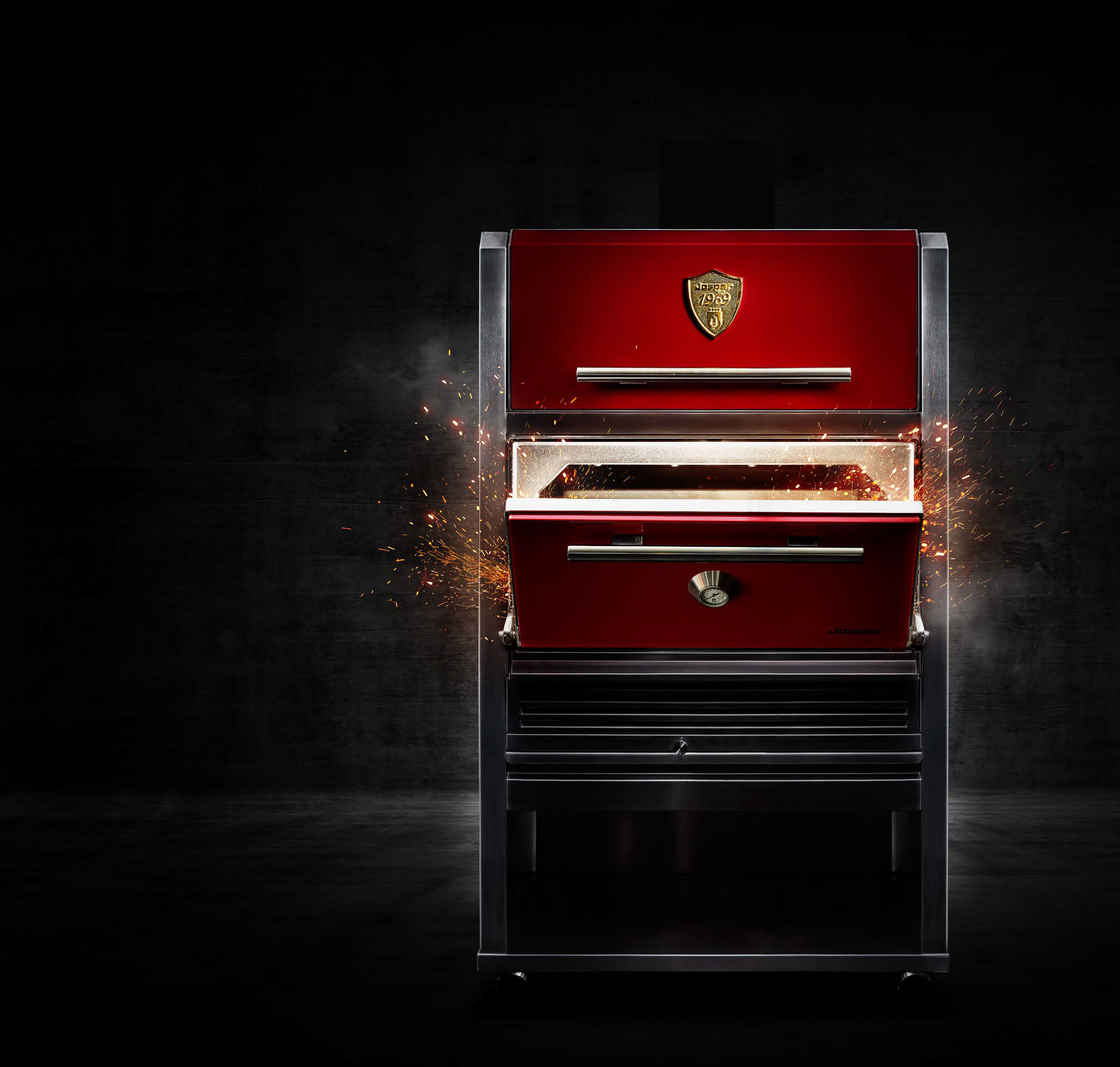 Josper HJA-PLUS-L175-HCT sıcak muhafaza dolaplı ve standlı kömürlü fırın